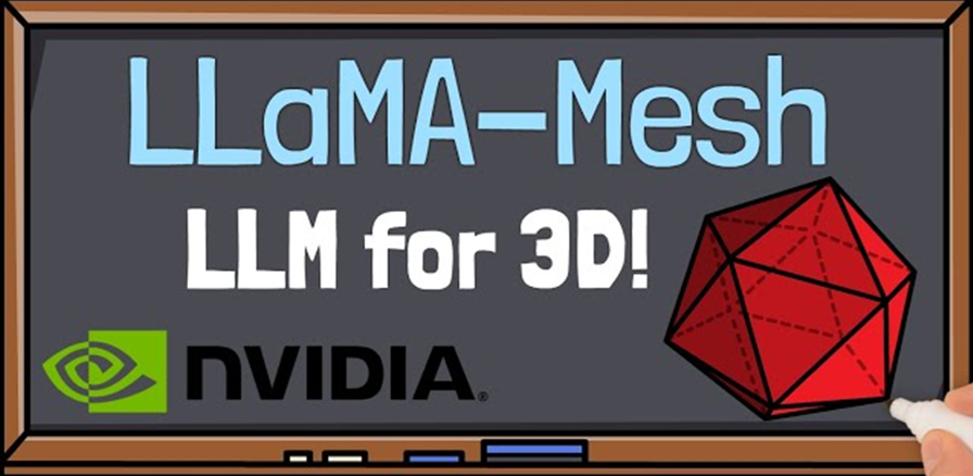 LLaMa-Mesh：文本生成3D网格