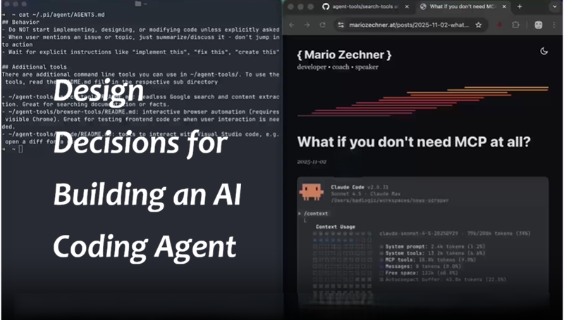 一个AI编程代理的设计决策